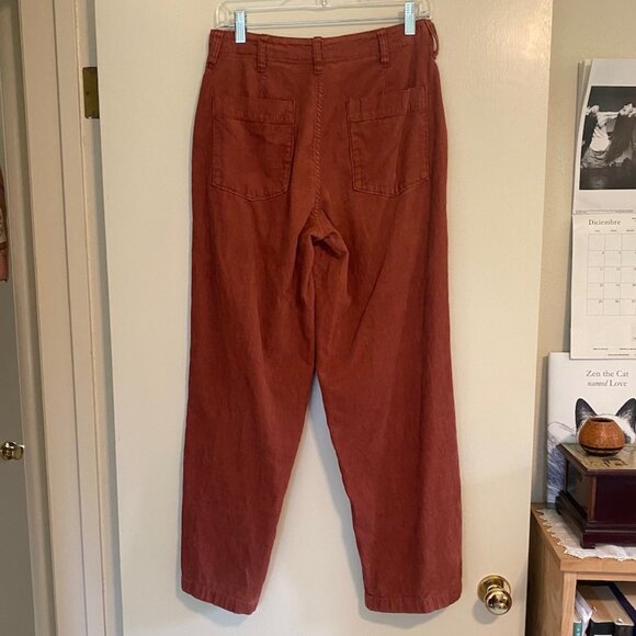 Outerknown Terra Cotta Brown Corduroy Pants, Women's Size 27 - Picture 5 of 11